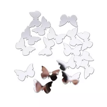 Зеркальные наклейки с бабочками JEHOADDAN 100 шт.