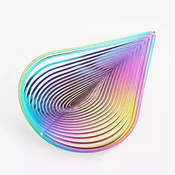 Зеркальный подвесной колокольчик из металла