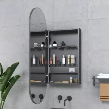 Зеркальный светодиодный шкаф для ванной комнаты