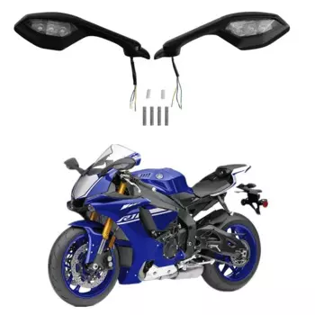 Зеркальный светодиодный указатель поворота для мотоцикла Yamaha YZF R6 2017-2022 R1 2015-2024 R1M 2016-2024 R1S 2016-2018