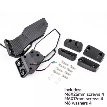 Зеркало для мотоцикла, регулируемое вращающееся зеркало заднего вида, светодиодное зеркало указателя поворота, сигнальная лампа для Yamaha Kawasaki Ninja Honda Ducati