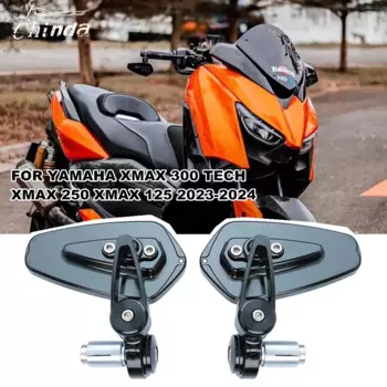 Зеркало на руль мотоцикла с ЧПУ для Yamaha XMAX300 TECH XMAX TECH 300 MAX125 XMAX250 XMAX 300 Tech 2023-2024
