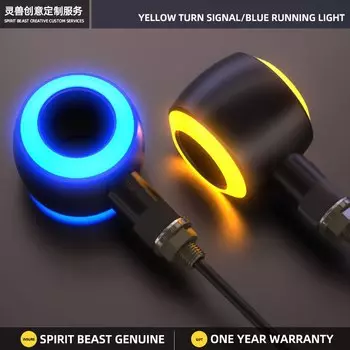 Зеркало заднего вида для мотоцикла SPIRIT BEAST, освещение для автомобиля, сигнал поворота, 12 В, осветительный прибор Jinji flash 300 retro