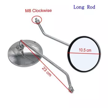 Зеркало заднего вида LMoDri, 2 шт./пара, с винтом 8 мм