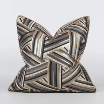 Жаккардовая Высококачественная наволочка для подушки 45x45 см, декоративная наволочка для дивана, гостиной, декоративная наволочка, Черная Женская наволочка