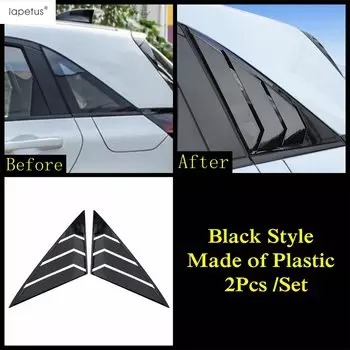 Жалюзи заднего двери автомобиля, треугольные жалюзи, декоративная панель, накладка, аксессуары, внешние аксессуары для Honda Fit Jazz GR 2020-2025