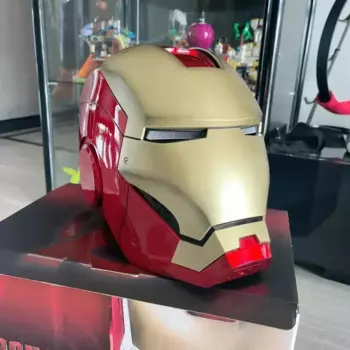 Железный человек 1:1, шлем для косплея, Marvel, Мстители, искусственная кожа, ПВХ, экшн-фигурка, модель, игрушки для детей и взрослых, Рождественский подарок