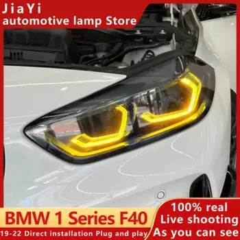 Желтая автомобильная лампа DRL , модуль для BMX 1 серии F40(2019-2022) F44(2019-Now), декоративный сигнал поворота, лампа дальнего света, Plug Play, аксессуары