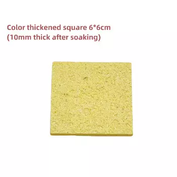 Желтая чистящая губка, высокотемпературный паяльник, сварочные аксессуары, чистящая губка для паяльного жала для электросварки