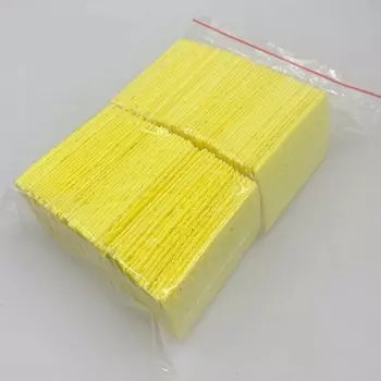 Желтые чистящие губки для паяльников BSIDE