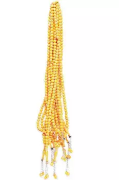 Желтый Розарий IQRAH с 99 рисунком подложки (колода)