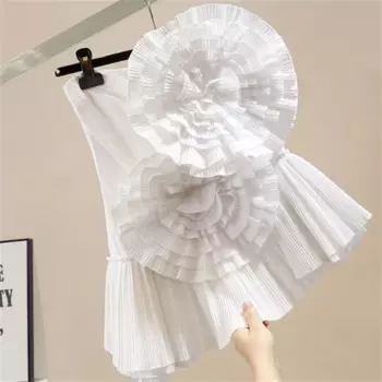 Женская Асимметричная блузка с цветами