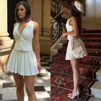 Женская блузка без рукавов, с V-образным вырезом