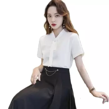 Женская блузка с V-образным вырезом Lenshin