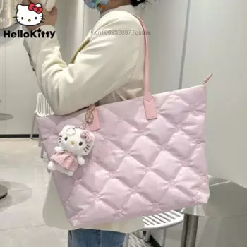 Женская большая розовая сумка-тоут на плечо