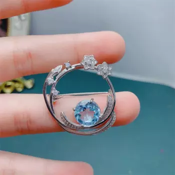 Женская Брошь из серебра 925 пробы, с сертификатом