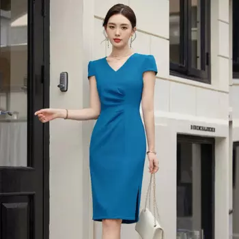 Женская деловая элегантная юбка, облегающая офисная одежда для работы и офиса, размеры до 5XL