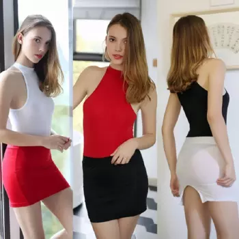 Женская длинная юбка-карандаш FREEAUCE, черная прозрачная мини-юбка с запахом и разрезом сбоку, одежда для ночного клуба