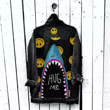 Женская джинсовая куртка в стиле хип-хоп, осень 2024