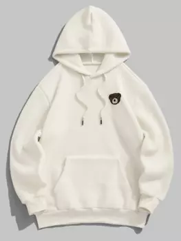 Женская флисовая толстовка с капюшоном и карманом-кенгуру