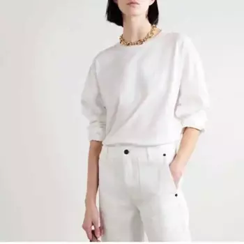 Женская футболка с длинным рукавом и круглым вырезом