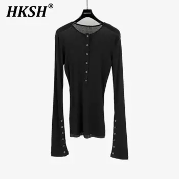 Женская футболка с длинным рукавом и воротником-стойкой