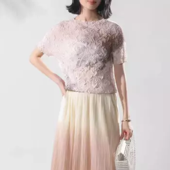 Женская футболка с круглым вырезом, принтом и круглым вырезом