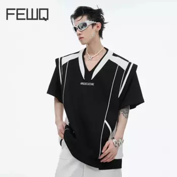 Женская футболка с V-образным вырезом и коротким рукавом