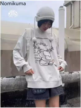 Женская хлопковая толстовка с капюшоном, с круглым вырезом