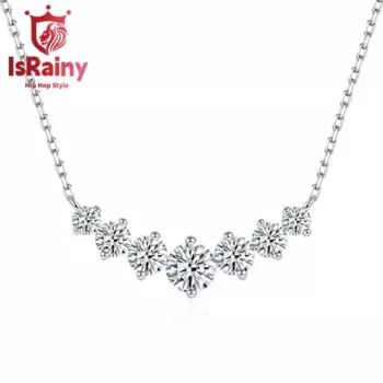 Женская и Мужская подвеска из серебра 100% пробы, с муассанитом