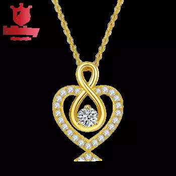 Женская и Мужская подвеска из серебра 100% пробы, с муассанитом