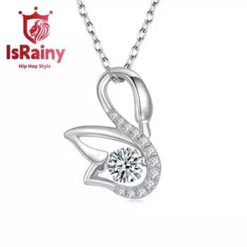 Женская и Мужская подвеска из серебра 100% пробы, с муассанитом