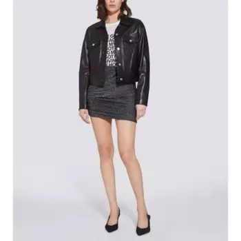 Женская кожаная куртка из натуральной кожи ягненка