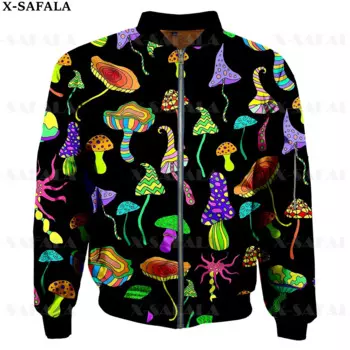 Женская объемная куртка-бомбер на молнии, в стиле Харадзюку