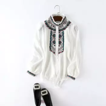 Женская одежда в европейском и американском стиле, летняя одежда, новый Шелковый кардиган с вышивкой в национальном стиле
