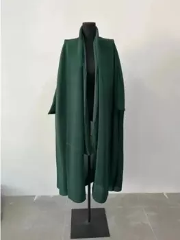Женская плиссированная ветровка Miyake, однотонная Свободная куртка с поясом и присборенной талией, весна 2024