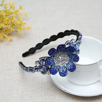 Женская повязка на голову с цветами, нескользящая заколка для волос в стиле ретро