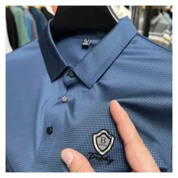 Женская Роскошная летняя рубашка-поло с лацканами в деловом стиле, повседневная мужская Корейская Дизайнерская футболка с коротким рукавом, крутая футболка