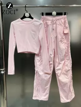 Женская рубашка с круглым вырезом и длинным рукавом [zoci]