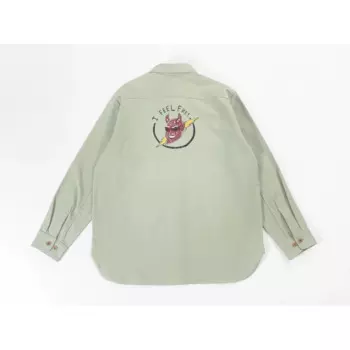 Женская рубашка с вышивкой в виде елочки