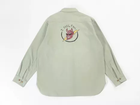 Женская рубашка с вышивкой в виде елочки