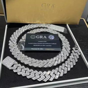 Женская серебряная сумочка VVS с муассанитом, 15 мм, 20 мм