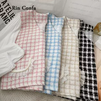 Женская шифоновая футболка с длинным рукавом и V-образным вырезом