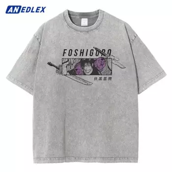 Женская стирка, зеленая футболка с рисунком в стиле аниме, хлопковая Повседневная футболка в стиле Харадзюку, летние топы с коротким рукавом, футболки