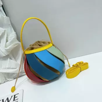 Женская сумка геометрической формы, турецкая сумка с воздушным шаром, контрастная сумка через плечо, сумка через плечо