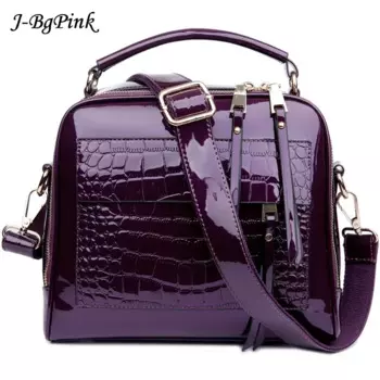 Женская сумка из натуральной кожи под крокодиловую кожу