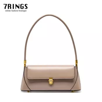 Женская сумка из натуральной кожи с 7 кольцами, 2024
