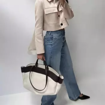 Женская сумка из ПУ кожи, с внутренним карманом