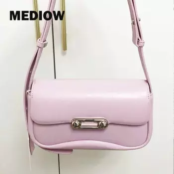 Женская сумка-Кроссбоди из ПУ кожи, с магнитной пряжкой