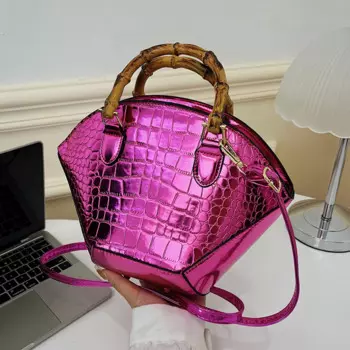 Женская сумка-Кроссбоди с бамбуковой ручкой, 2023 дюйма